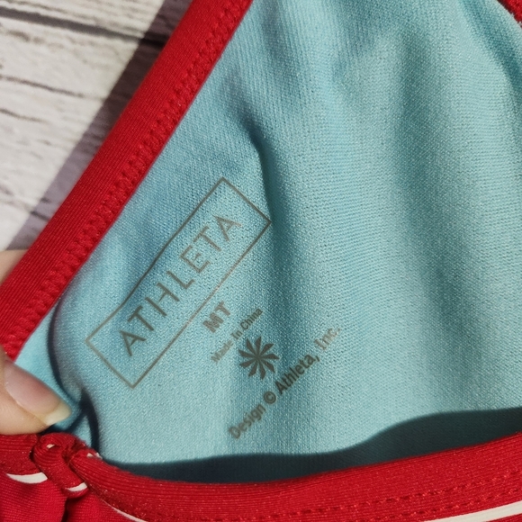 Athleta Pink Strappy Paisley Tank Top, Size M Tall - Picture 4 of 5